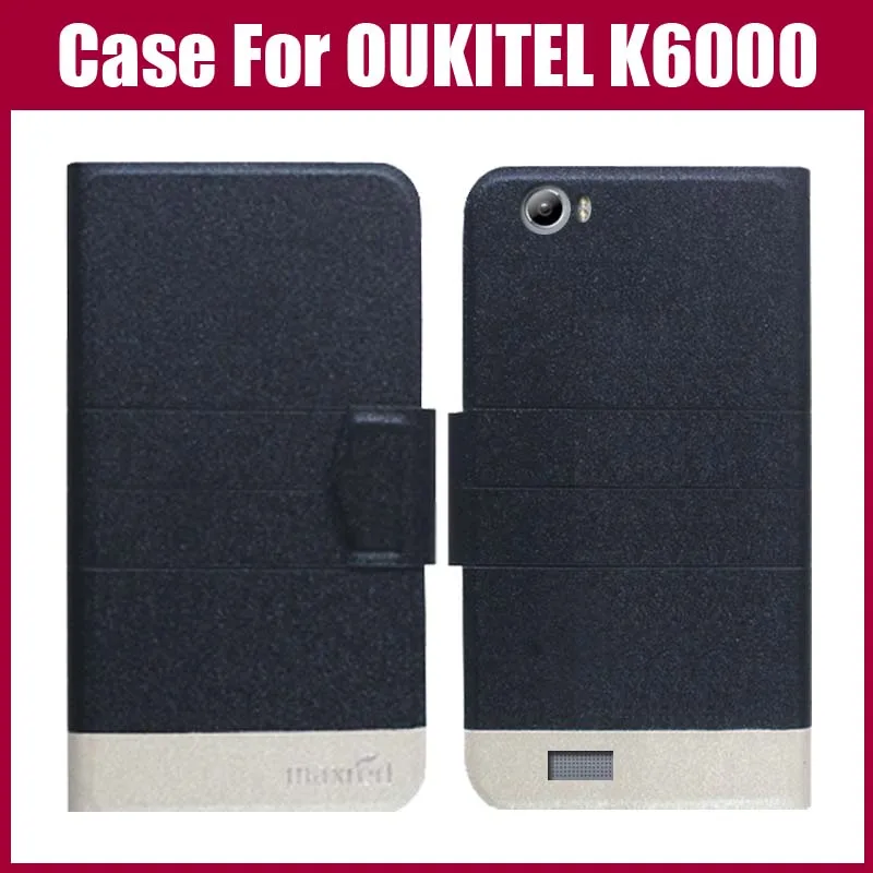 

Hot Sale! OUKITEL K6000 Case New Arrival 5 Colors Fashion Flip Ultra-thin Leather Protective Cover For OUKITEL K6000 Case