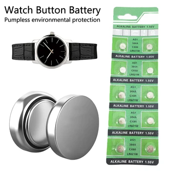 

10pcs 1.55V AG1 Battery Button Alkaline Coin Cell 364 SR621SW LR621 621 LR60 CX60 for Watch Calculator Electronic Toys