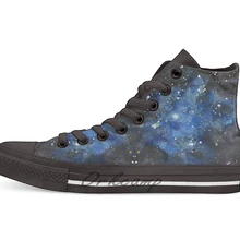 Ирис Туманность(NGC 7023) Акварельная интерпретация Новинка Дизайн Повседневная парусиновая обувь на заказ Прямая