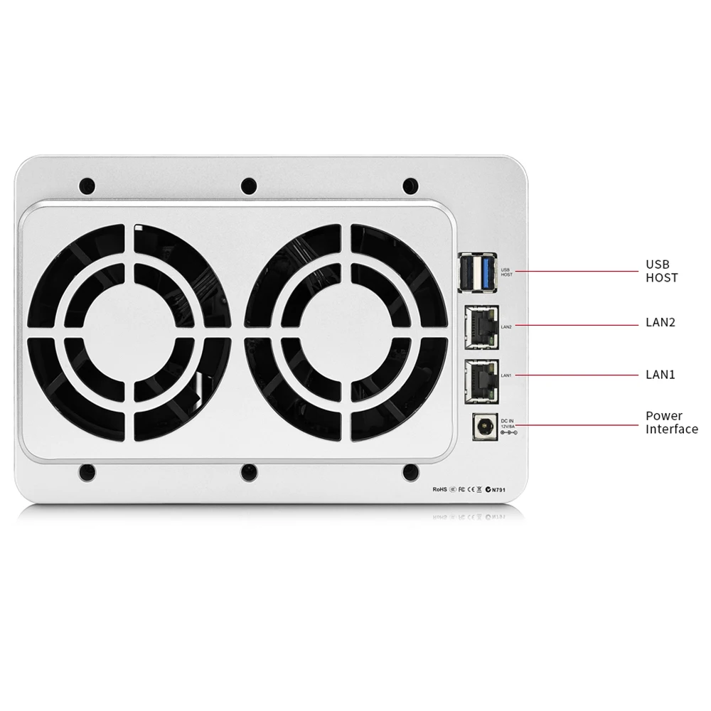 5Bay HDD NAS для безопасности дома/офиса Облачное хранилище 2 4 ГГц cpu 2G DDR3 dual Gbe Lan порт
