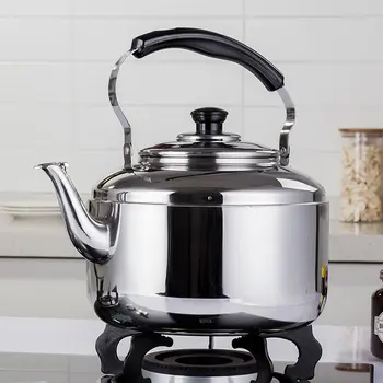 

5L Stainless Steel Water Kettle Tea Coffee Induction Gas Stovetop Kitchen Cooker Camping Gooseneck Kettle Hot Water Kettle