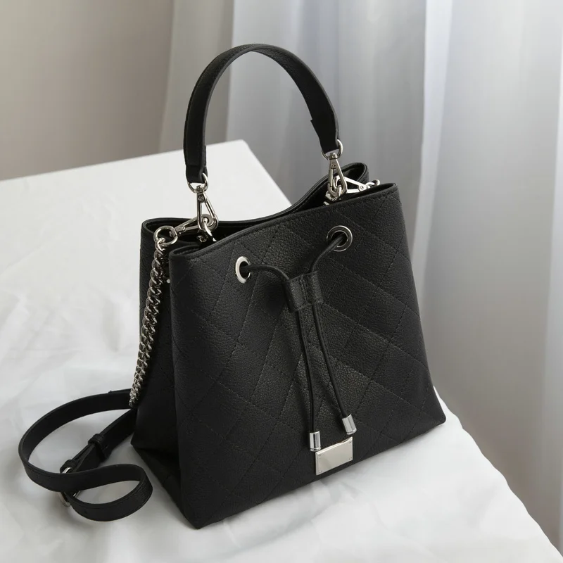 VENOF, женские сумки из спилка, модные изысканные женские сумки через плечо, роскошные сумки, женские сумки, дизайнерские - Цвет: black