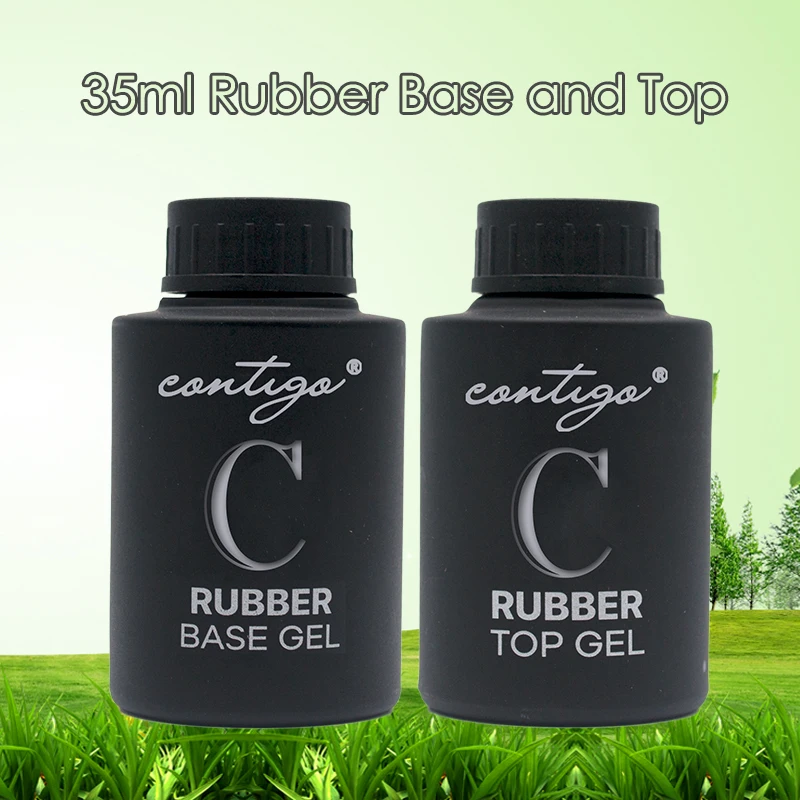 

35ml Large Rubber Base For Nail Thick Base Coat and Top Coat Nails Art UV Gel Nail Polish Manicure Desgin Gel Lacquer