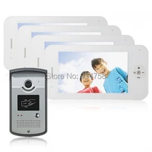 1V4 7 Inch TFT Digital Color LCD Monitor 1/3 CMOS Night Vision Camera Door Phone System