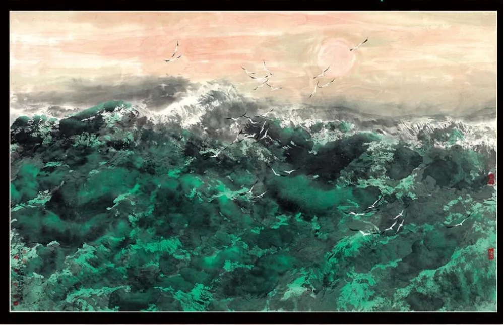 Пользовательские обои Китайская традиционная живопись Guan Haiyan ручная роспись Морской чайки фон настенная художественная декоративная