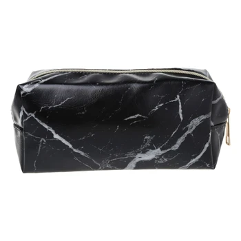 

Large Cute Pencil Case Pen Box Zipper Bags Marble Makeup Storage Supplies