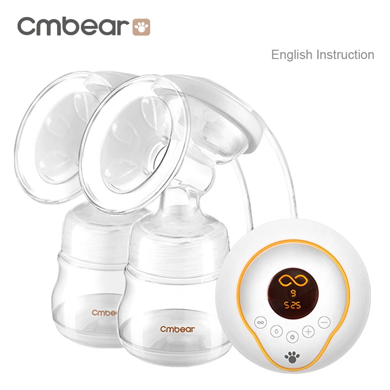 Cmbear Advanced Intelligent LCD electric breast pump breast feeding automatic massage USB double bottles Electric Breast Pumps best manual breast pump