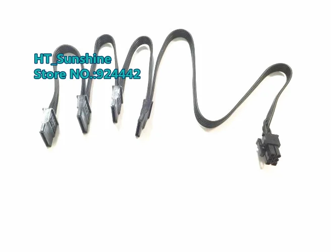 Новый модульный кабель питания PCI E 6 контактный штекер 1 4 SATA 15pin для SeaSonic 850 Вт 80 +