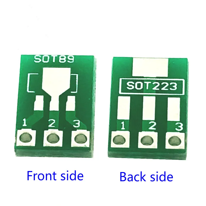 10 шт. SOT89 к DIP SOT223 IC адаптеру PCB плата конвертер пластина с двойными сторонами 1 5 мм 2