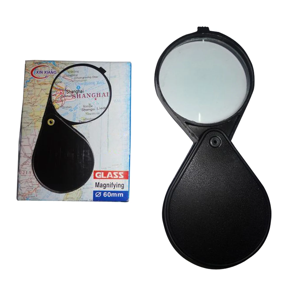 Portable Mini Magnifiers 2 3X 60mm Single Open Folding Handheld