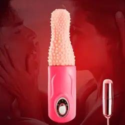 Вибратор G-spot, силикагель, секс-игрушка для взрослых, вибрация, мастурбация, электрический, длинный Вибратор в форме языка, Женская оральная