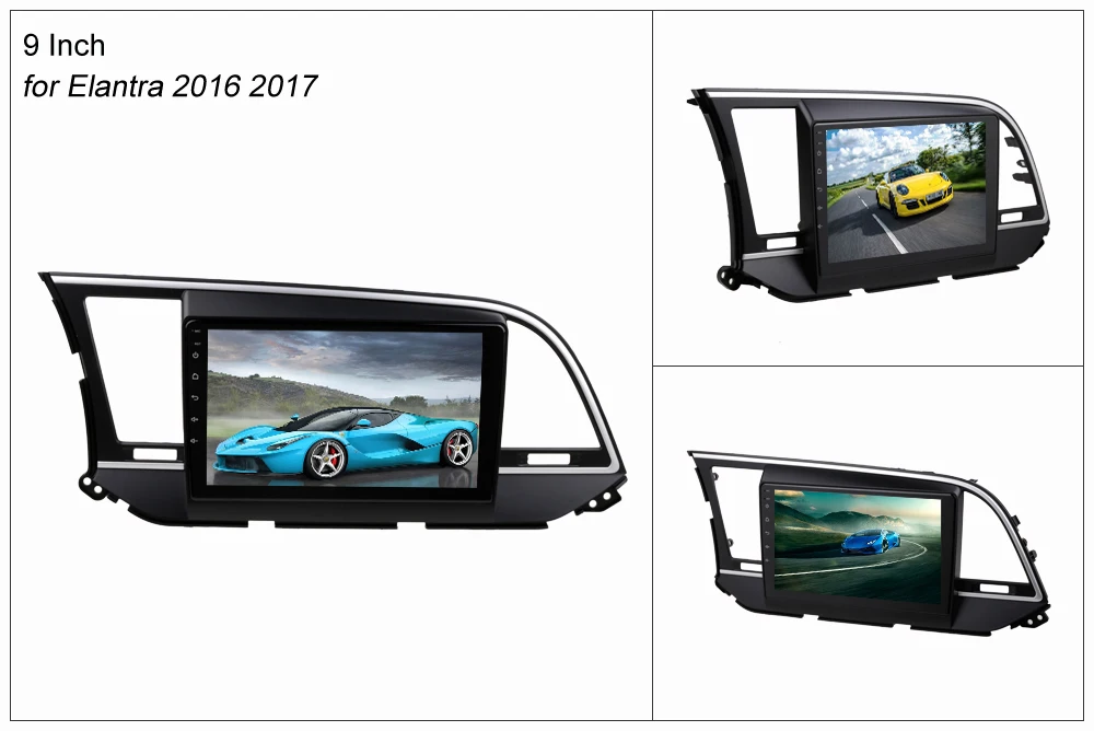 Discount SINOSMART 2.5D IPS/QLED Screen 1G/2G Car Navigation GPS Player for Hyudai Elantra IX35 2016 2017 32EQ DSP, 4G Optional 1