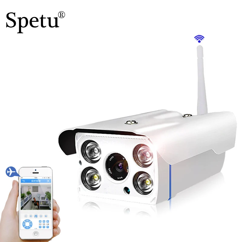 

Spetu 1080P Wifi IP Camera Onvif 2.0MP HD Outdoor Weatherproof Infrared Night Vision Security Video Surveillance Cameras