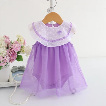

baby Girl Sweet Romper Dress infant girls Cute Bow Mesh Princess Dress Newborns Birthday Dress Bodywear Clothes