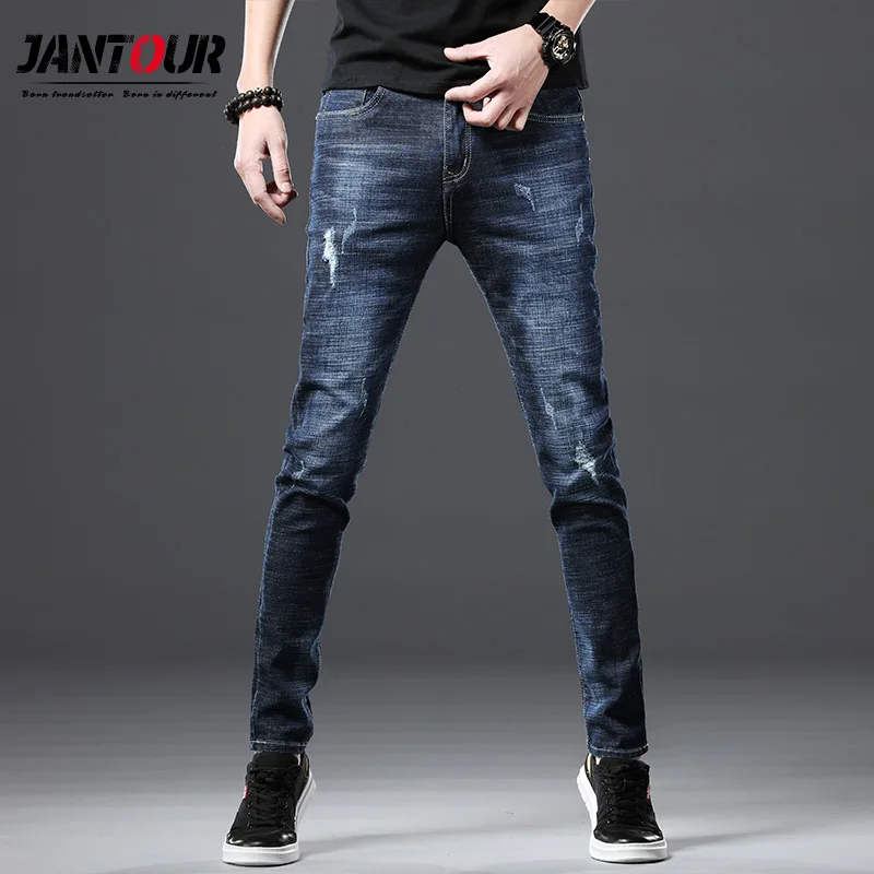 

2019 New Spring cotton Jeans Men High Quality Famous Brand Denim trousers soft mens pants men's fashion mens jean male