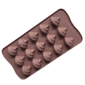 

1Pcs 3D Poo Faeces Shit Shape Chocolate Candy Jello Silicone Mold Mould Cake Tools Bakeware Pastry Bar Soap Mold E439