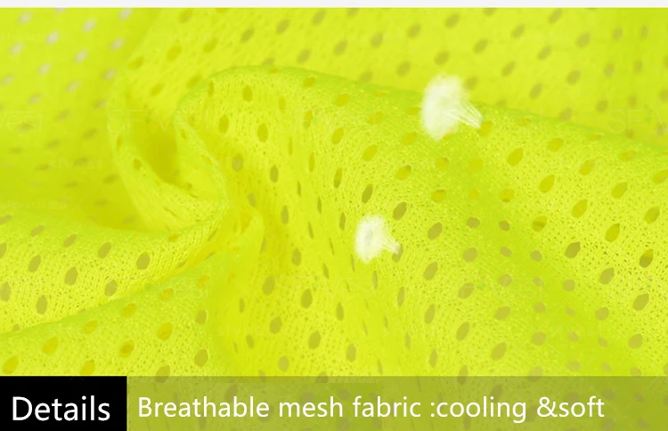 High visibility mesh fabric Safety vest reflective mesh vest breathable