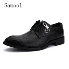 SAMOOL Fashion Formal Mens Dress Shoes Classic Shoes Oxford Men Genuine Leather Italian Business Party Shoes For Man