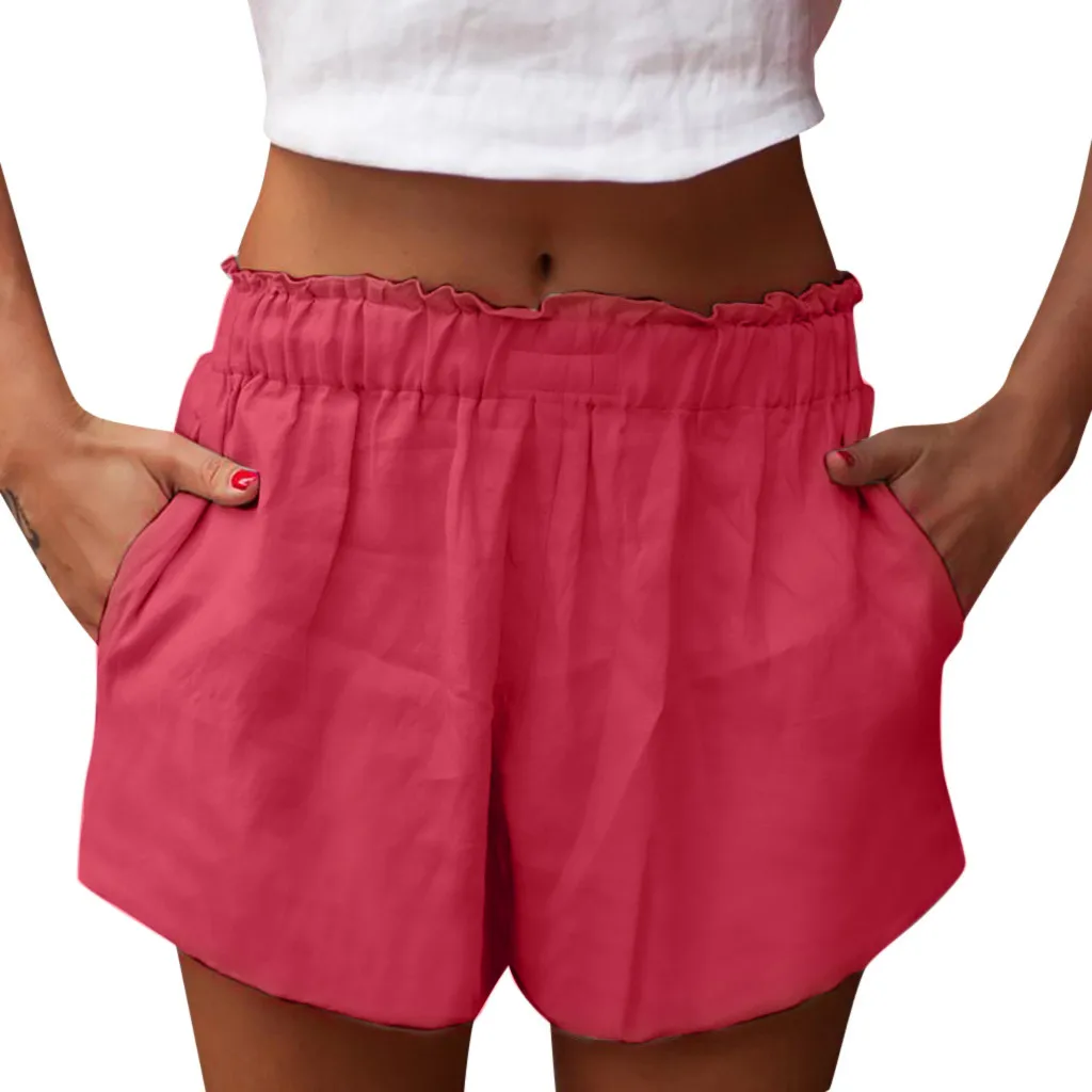 2019 новые стильные женские шорты повседневные свободные хлопковые штаны для