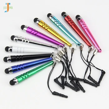 

5000pcs/lot Baseball Metal Mini Capacitive Touch Pen with Dustproof Plug for Ipad IPhone Samsung Galaxy Tablet HTC Wholesale