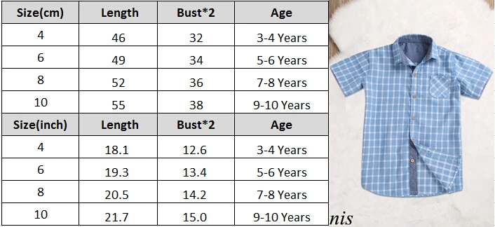 Новинка года, стильные топы в клетку для новорожденных мальчиков, рубашка блузка с короткими рукавами официальная одежда летняя одежда для детей возрастом от 3 до 10 лет