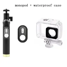 YI 4k водонепроницаемый чехол Bluetooth пульт дистанционного управления YI монопод селфи палка для Xiaomi YI 4K xiaoyi 2 Аксессуары для экшн-камеры