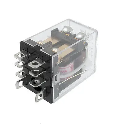 

JQX-13F LY2 220/240VAC Coil Voltage 2P2T 8 Pins 10A Red LED Light Power Relay Free Shipping