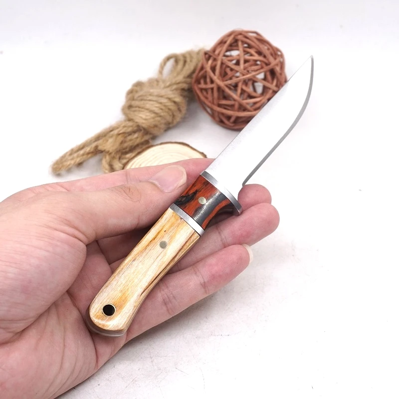 

Fixed Blade Hunting Knife Survival multi-function Tactical Knife self-defense Tools Wood Handle Camping Outdoor Straight Knives