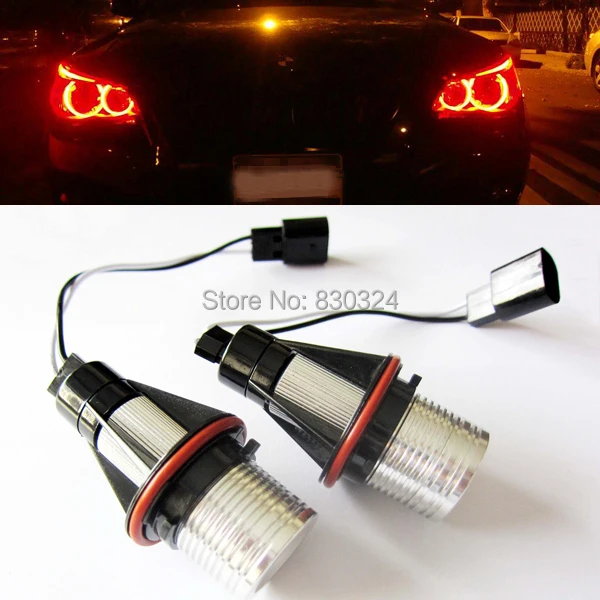 

2X 3W Red LED Angel Eyes Marker for X5 BMW E39 E53 E60 E63 E87
