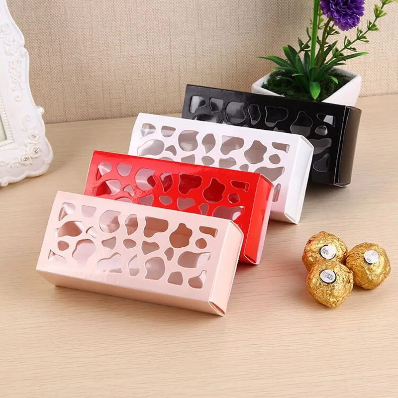 

DIY 30pcs 13*6*4cm Short hollow chocolate macaroon biscuit packaging cake box,wedding favors macaroon paper box,drawer gift box