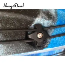 MagiDeal Прочный 6 шт. водные виды спорта черный нейлон палубная линия руководство-каноэ морской гребной лодки для шлюпки, байдарки, серфинга фитинг аксессуар