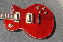 

New arrival slash guitar LP standard electric guitar with hardcase tiger striped maple cover mahogany material free shipping