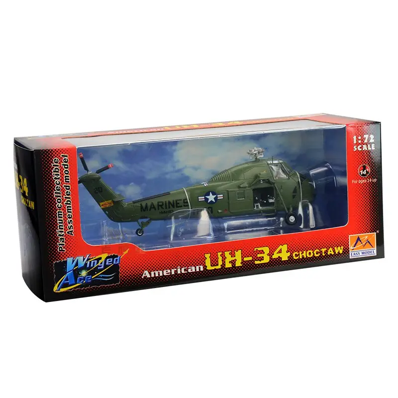 1/72 весы предварительно построенный UH-34D морской конек военный вертолет H-34 хобби Коллекционная готовая пластиковая модель самолета