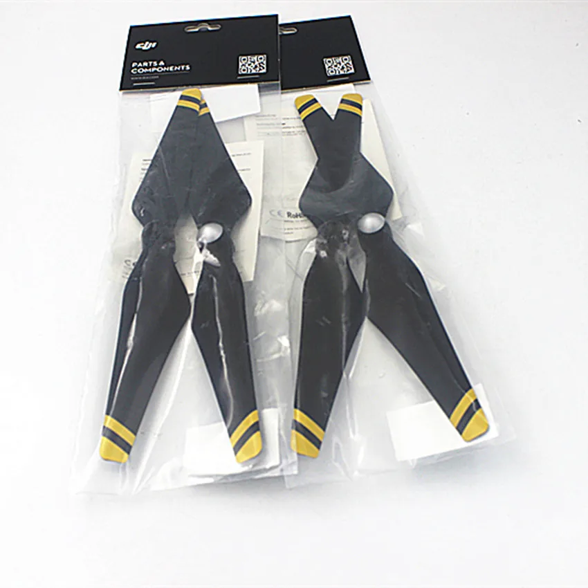 

2 pairs DJI Phantom 3 9450 Carbon Fiber Reinforced Yellow Stripes Self-tightening Propellers Phantom3 Pro Original Accessories
