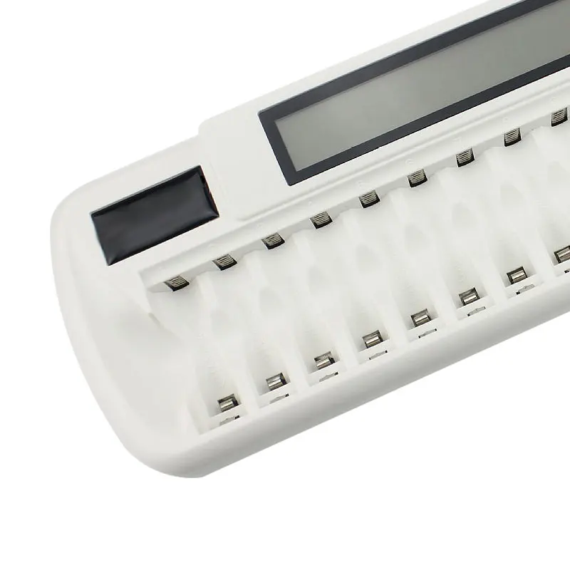 16 слотов LCD Смарт зарядное устройство bay зарядные устройства для AA AAA Ni MH Cd