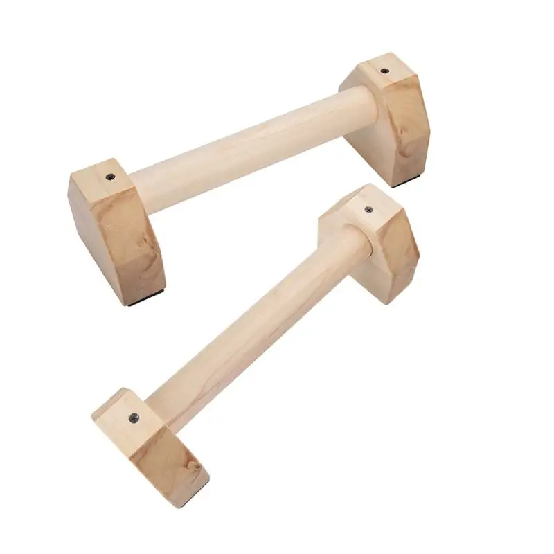 

1 Pair Wooden Fitness Sport Push Up Stands Pushup Bars Gym Exercise Training Chest Bar Hand Grip Trainer For Body Building