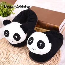 DreamShining Neue Nette Cartoon Tasche Mit Baumwolle Hausschuhe Männer Frauen Paar warme hauspantoffeln Wolf/Katze/Panda/Kaninchen/affe