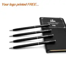 Горячие подарки компании работа юбилей подарок идеи 60 шт много роскошные золотые и черные металлические шариковые ручки на заказ с вашим собственным брендом