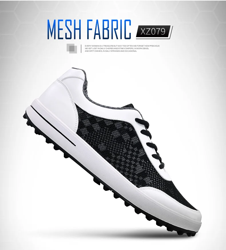 PGM обувь для гольфа супер легкий и дышащий Противоскользящий сетчатый ткань Спортивная обувь для мужчин