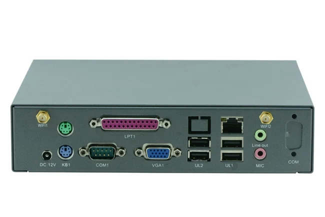 mini pc industrial computer embedded with Intel 1037U J1900 CPU WIFI 3G VGA LPT COM linux 1