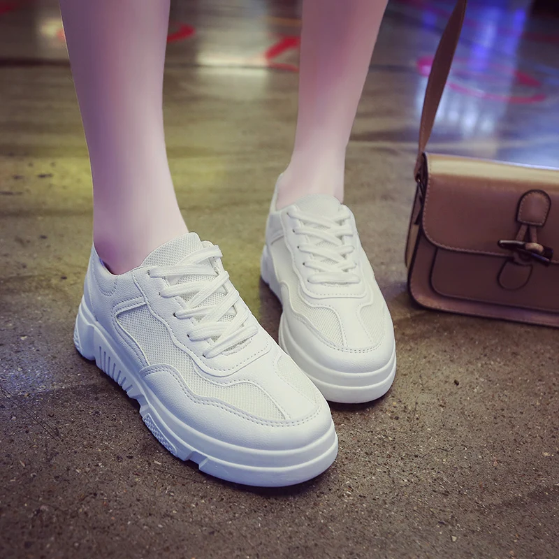 

Women's Fashion Student shoes 2018 New Student Air Thick Bottom Women Running Shoes