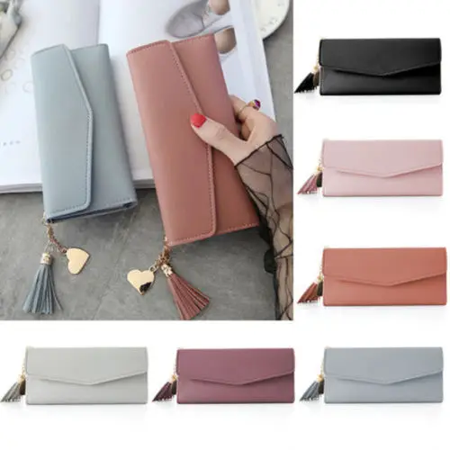 

Lady Women Clutch Long Purse Leather Wallet Card Holder Handbag Phone Bag New Casual message storage bag