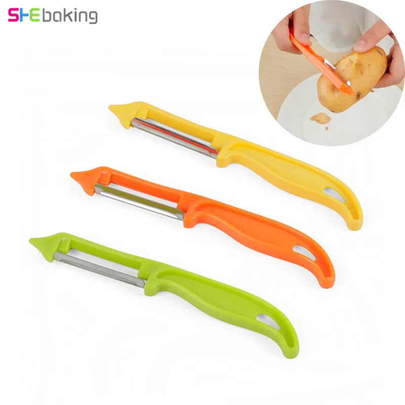 

Shebaking Fruit Vegetable Peeler Zesters Knife Carrot Potato Peelers Cutter Slicer Household Plastic Peeling Kitchen Tool Gadget