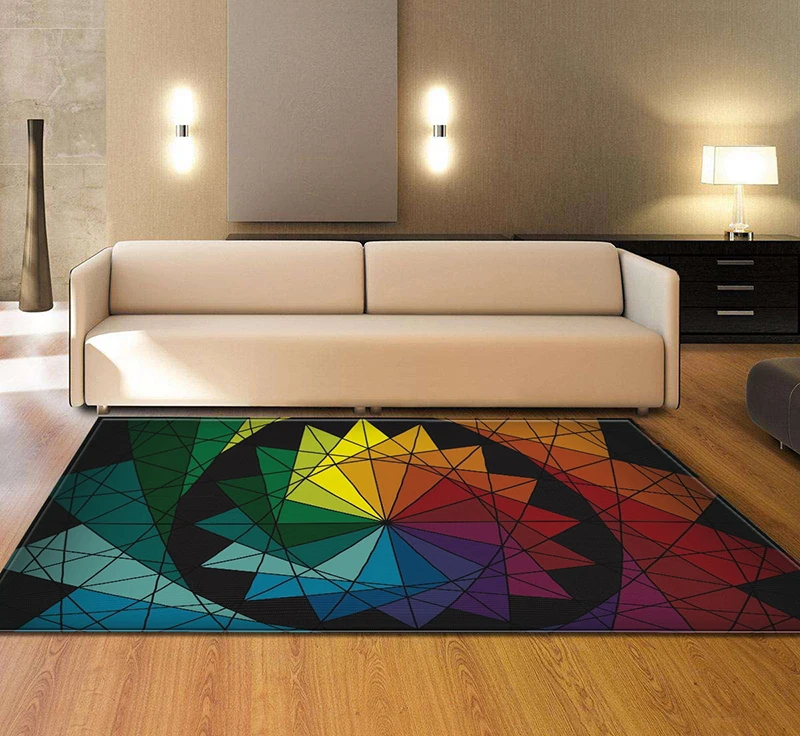 Us 25 22 48 Off Colorful 3d Carpets For Living Room Anti Slip Floor Mats Carpets For Children Bedroom Carpet Bedside Rugs Kids Room Mats In Carpet