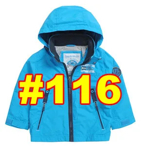 Ярко-синяя куртка с капюшоном для мальчиков ветронепроницаемая водонепроницаемая куртка для мальчиков размер от 92 до 128 - Цвет: size 116