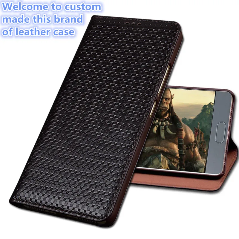 

ZD04 Genuine Leather Case for Meizu Pro 6(5.2') Luxury Business Style Flip Stents Cover Bag for Meizu Pro 6 Case