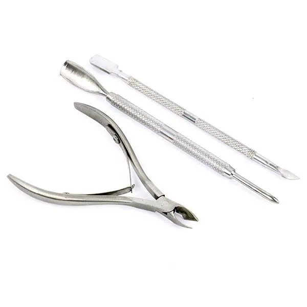 3Pcs/Set Toenail Clipper Nail Art Tools Nipper Callus Shavers Health Chiropody Ingrown Podiatry Podiatrist Stainless Steel