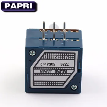 

PAPRI 1PCS Japan ALPS RK27 Type 2*50KA Stereo Potentiometer For Audio HIFI DIY Tube Amplifier