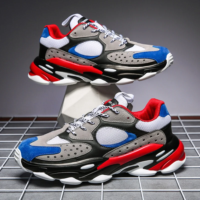 

2019 New Fashion Running Shoes For Men Mesh Athletic Sneakers Sports shoes Jogging Platform Zapatos De Hombre Ultralight Footwea
