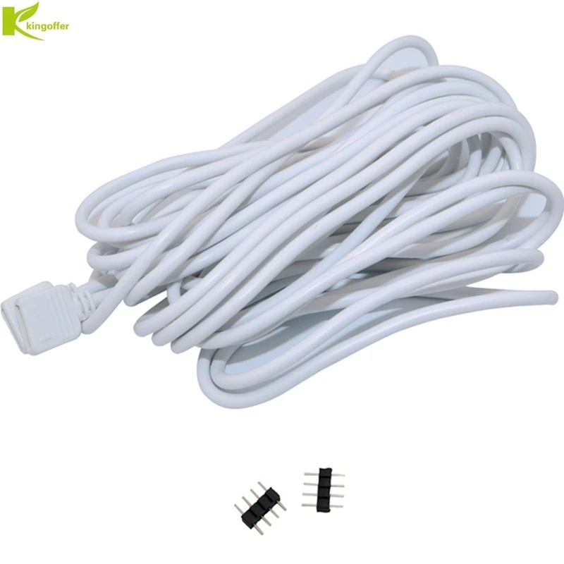 4 контактный RGB светодиодный разъем Kingoffer длина 1 м 2 3 5 10 кабель удлинитель с